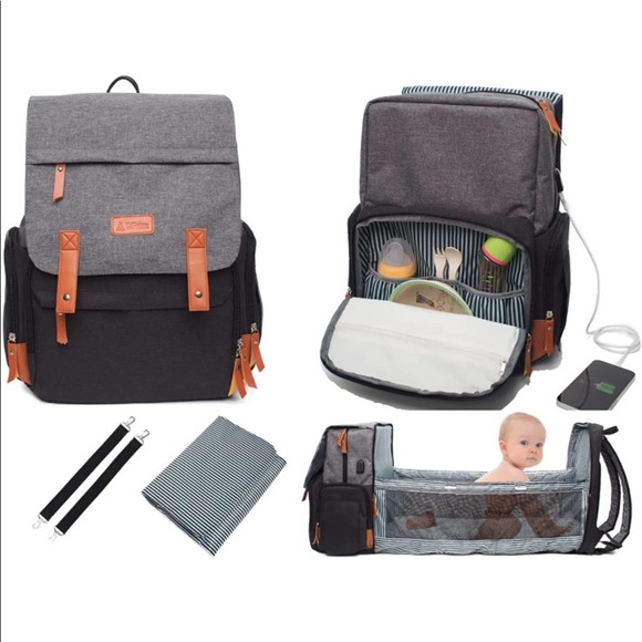 None Bags Daddy Large Diaper Bag Backpack With Travel Baby